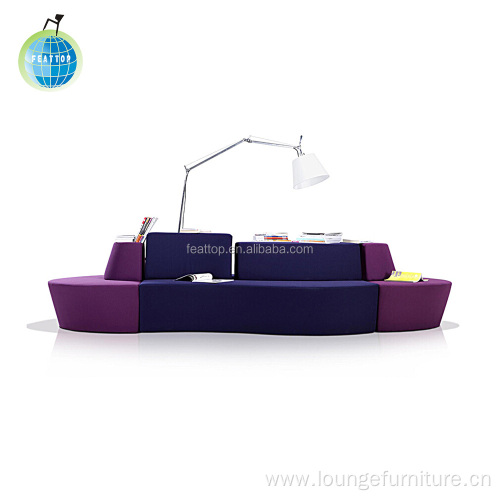 Newest design Modern colorful office waiting sofa set